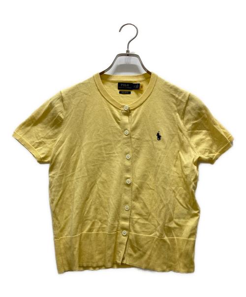 POLO RALPH LAUREN（ポロ・ラルフローレン）POLO RALPH LAUREN (ポロ・ラルフローレン) 半袖カーディガン イエロー サイズ:Sの古着・服飾アイテム