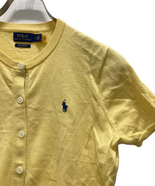 POLO RALPH LAUREN（ポロ・ラルフローレン）POLO RALPH LAUREN (ポロ・ラルフローレン) 半袖カーディガン イエロー サイズ:Sの古着・服飾アイテム