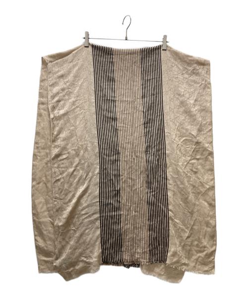 GUCCI（グッチ）GUCCI (グッチ) GGシルク混ストール ベージュ サイズ:65×190㎝の古着・服飾アイテム