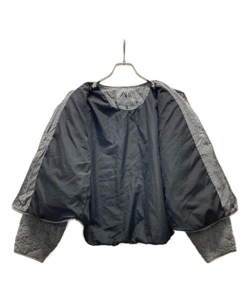 ZARA（ザラ）ZARA (ザラ) ハートキルティングジャケット グレー サイズ:XSの古着・服飾アイテム