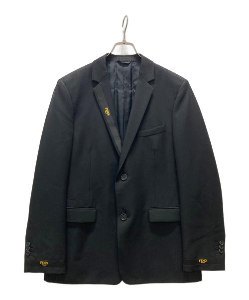 FENDI（フェンディ）FENDI (フェンディ) テーラードジャケット ブラック サイズ:50の古着・服飾アイテム