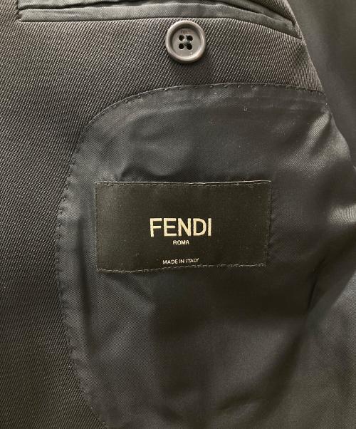 FENDI（フェンディ）FENDI (フェンディ) テーラードジャケット ブラック サイズ:50の古着・服飾アイテム
