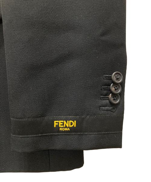 FENDI（フェンディ）FENDI (フェンディ) テーラードジャケット ブラック サイズ:50の古着・服飾アイテム