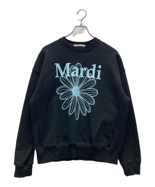 Mardi Mercredi（マルディメクルディ）MARDI MERCREDI (マルディメクルディ) プリントスウェット ブラック サイズ:ONEの古着・服飾アイテム