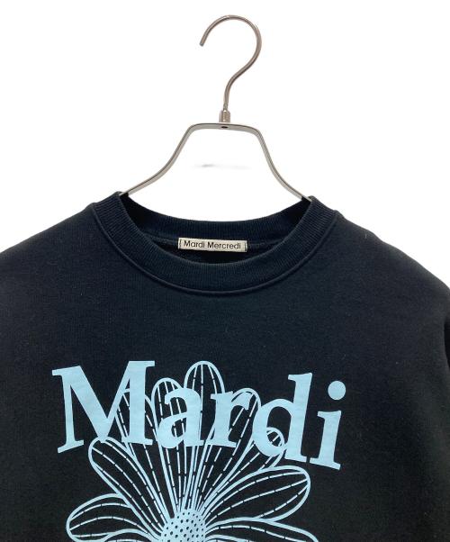 Mardi Mercredi（マルディメクルディ）MARDI MERCREDI (マルディメクルディ) プリントスウェット ブラック サイズ:ONEの古着・服飾アイテム