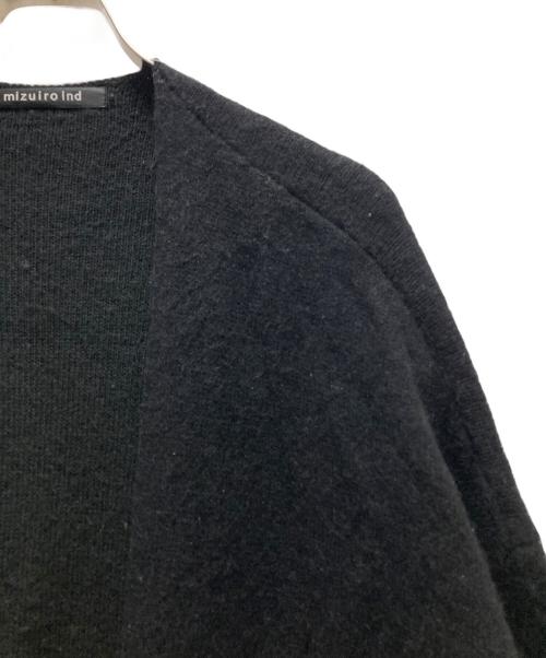 mizuiro-ind（ミズイロインド）mizuiro-ind (ミズイロインド) ニットコート ブラック サイズ:表記無しの古着・服飾アイテム