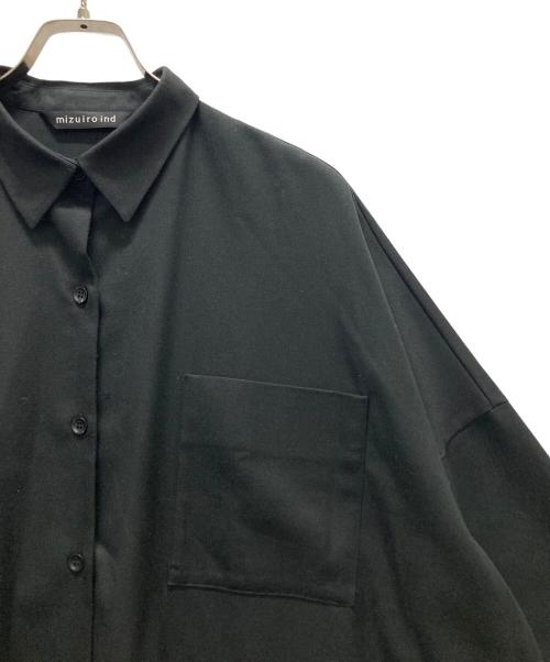 mizuiro-ind（ミズイロインド）mizuiro-ind (ミズイロインド) シャツワンピース ブラック サイズ:表記無しの古着・服飾アイテム