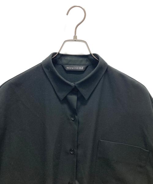 mizuiro-ind（ミズイロインド）mizuiro-ind (ミズイロインド) シャツワンピース ブラック サイズ:表記無しの古着・服飾アイテム