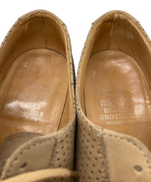 peal&co（ピールアンドコー）peal&co (ピールアンドコー) BROOKS BROTHERS (ブルックスブラザーズ) レースアップシューズ ベージュ サイズ:9の古着・服飾アイテム