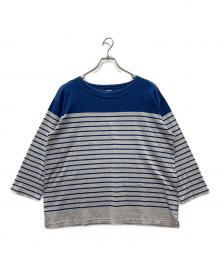 plantation（プランテーション）の古着「7分袖Tシャツ」｜ブルー×グレー