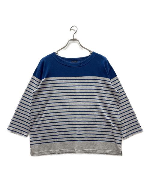 plantation（プランテーション）Plantation (プランテーション) 7分袖Tシャツ ブルー×グレー サイズ:2の古着・服飾アイテム