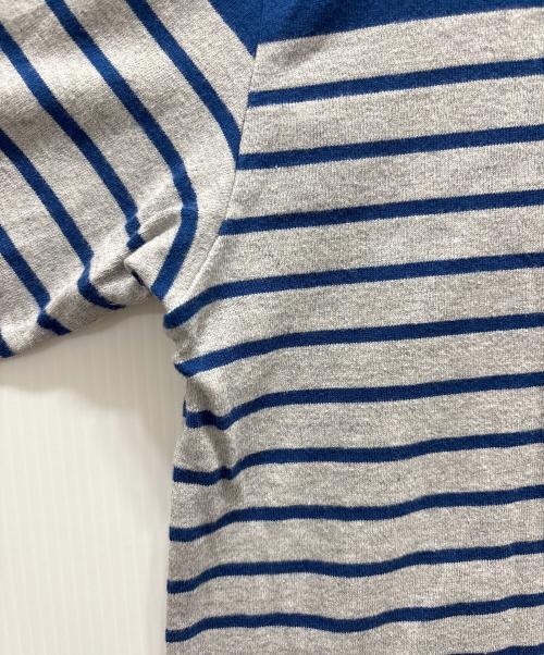 plantation（プランテーション）Plantation (プランテーション) 7分袖Tシャツ ブルー×グレー サイズ:2の古着・服飾アイテム
