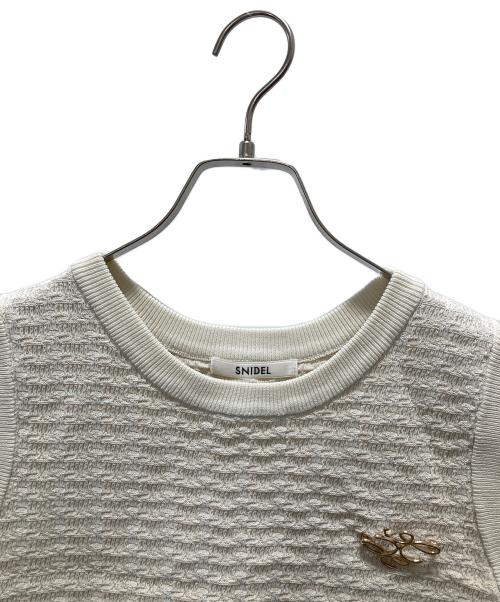Snidel（スナイデル）Snidel (スナイデル) ミニフレアスカート/セットアップ ベージュ サイズ:Fの古着・服飾アイテム