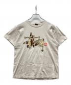 stussyステューシー）の古着「カモ柄ロゴTシャツ」｜ベージュ