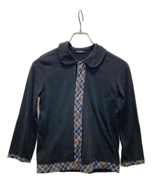 tricot COMME des GARCONS（トリココムデギャルソン）tricot COMME des GARCONS (トリココムデギャルソン) 丸襟カーディガン ブラック サイズ:表記無しの古着・服飾アイテム