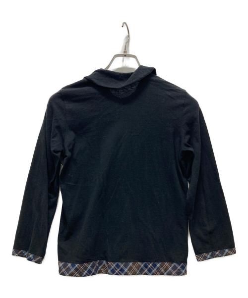tricot COMME des GARCONS（トリココムデギャルソン）tricot COMME des GARCONS (トリココムデギャルソン) 丸襟カーディガン ブラック サイズ:表記無しの古着・服飾アイテム