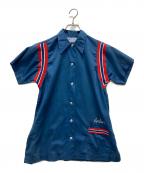 Hiltonヒルトン）の古着「7-80's ボーリングシャツ」｜ブルー