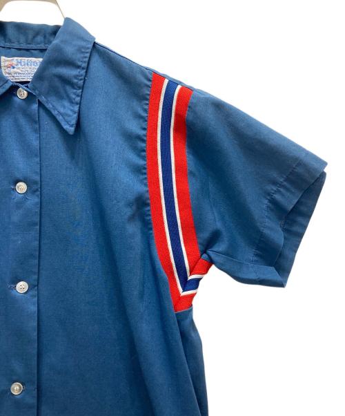 Hilton（ヒルトン）Hilton (ヒルトン) 7-80's ボーリングシャツ ブルー サイズ:34の古着・服飾アイテム