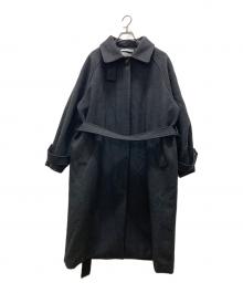 OHOTORO（オオトロ）の古着「ロング丈ウールステンカラーコート/Dublin Coat」｜グレー