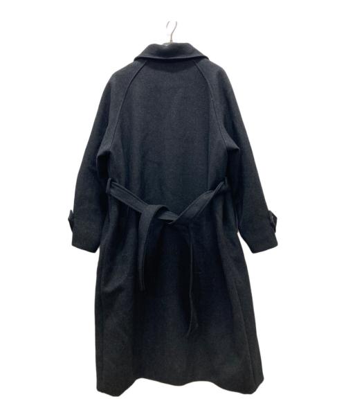 OHOTORO（オオトロ）OHOTORO (オオトロ) ロング丈ウールステンカラーコート/Dublin Coat グレー サイズ:Fの古着・服飾アイテム