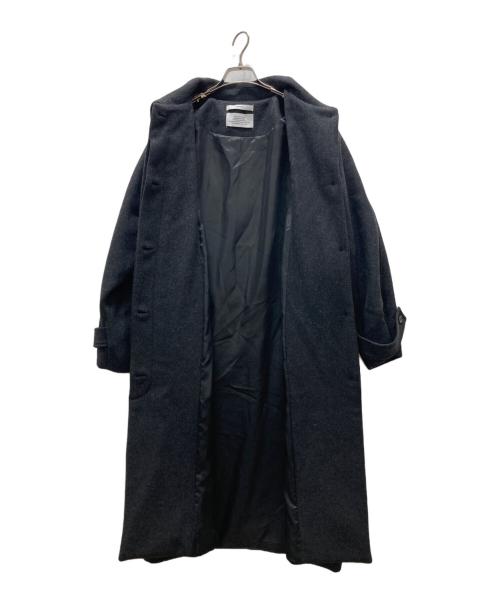 OHOTORO（オオトロ）OHOTORO (オオトロ) ロング丈ウールステンカラーコート/Dublin Coat グレー サイズ:Fの古着・服飾アイテム