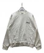 stussyステューシー）の古着「ロゴスウェット/Nelson Crew Fleece」｜ホワイト
