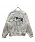 stussy (ステューシー) ロゴスウェット/Nelson Crew Fleece ホワイト サイズ:M：8000円