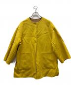 UNITED ARROWSユナイテッドアローズ）の古着「バイカラー リバー ミドルコート」｜ベージュ