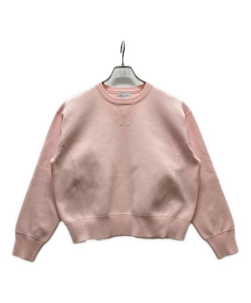 UNITED ARROWS（ユナイテッドアローズ）UNITED ARROWS (ユナイテッドアローズ) スウェットライク クルーネックニット ‐ウォッシャブル‐ ピンク サイズ:表記無しの古着・服飾アイテム