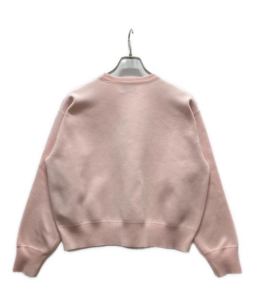 UNITED ARROWS（ユナイテッドアローズ）UNITED ARROWS (ユナイテッドアローズ) スウェットライク クルーネックニット ‐ウォッシャブル‐ ピンク サイズ:表記無しの古着・服飾アイテム