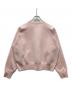 UNITED ARROWS (ユナイテッドアローズ) スウェットライク クルーネックニット ‐ウォッシャブル‐ ピンク サイズ:表記無し：4000円
