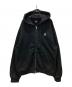 wooalong（ウアロン）の古着「ジップパーカー/ wear actual life」｜ブラック