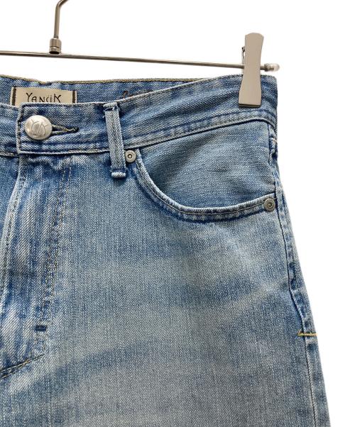 YANUK（ヤヌーク）YANUK (ヤヌーク) Low Rise Trick Denim ボーイズストレートLEA ブルー サイズ:27の古着・服飾アイテム