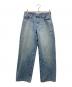 YANUK（ヤヌーク）の古着「Low Rise Trick Denim ボーイズストレートLEA」｜ブルー