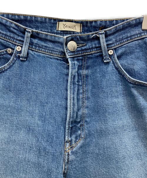 YANUK（ヤヌーク）YANUK (ヤヌーク) KATE ルーズバギー デニムパンツ ブルー サイズ:27の古着・服飾アイテム