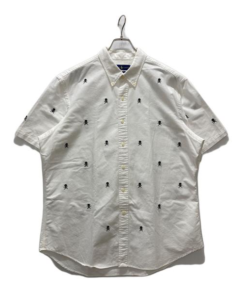 RALPH LAUREN（ラルフローレン）RALPH LAUREN (ラルフローレン) スカル刺繍半袖BDシャツ ホワイト サイズ:XXLの古着・服飾アイテム