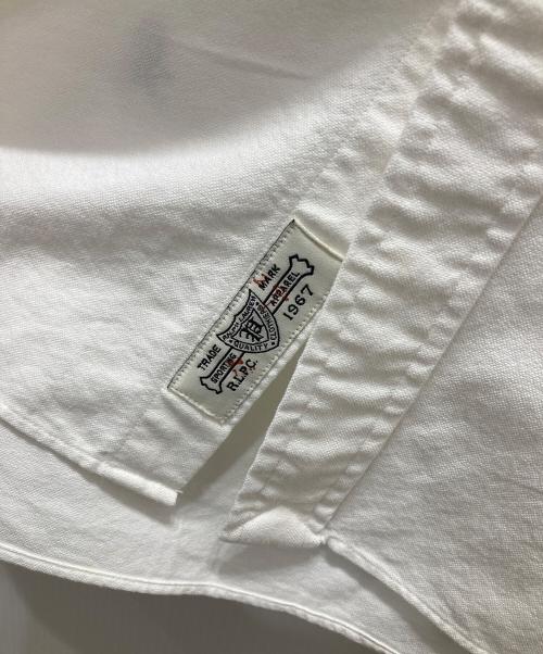 RALPH LAUREN（ラルフローレン）RALPH LAUREN (ラルフローレン) スカル刺繍半袖BDシャツ ホワイト サイズ:XXLの古着・服飾アイテム