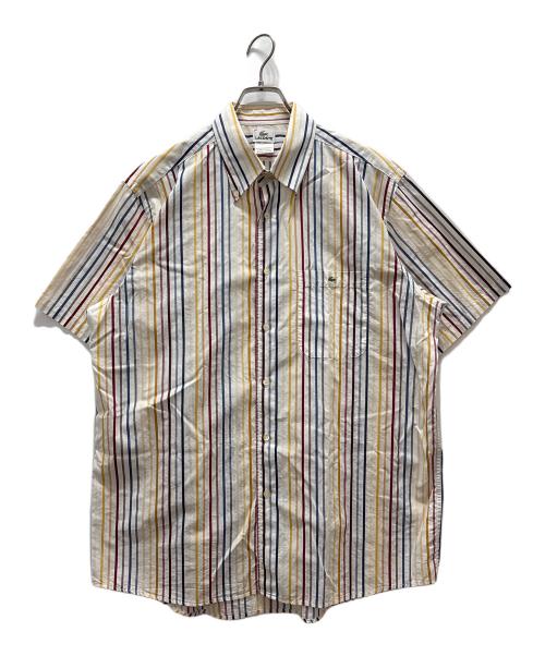 LACOSTE（ラコステ）LACOSTE (ラコステ) ストライプシャツ ホワイト サイズ:45の古着・服飾アイテム