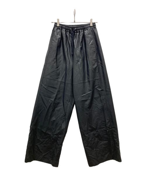 MAISON SPECIAL（メゾンスペシャル）MAISON SPECIAL (メゾンスペシャル) Vegan Leather Easy Pants ブラック サイズ:Sの古着・服飾アイテム