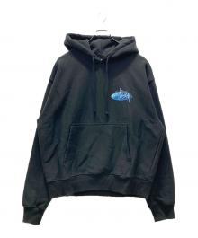 stussy（ステューシー）の古着「Wave Oval Hoodie」｜ブラック