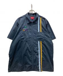 SUPREME（シュプリーム）の古着「19SS Zip Up S/S Work Shirt」｜ネイビー