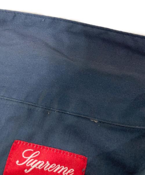SUPREME（シュプリーム）Supreme (シュプリーム) 19SS Zip Up S/S Work Shirt ネイビー サイズ:XLの古着・服飾アイテム