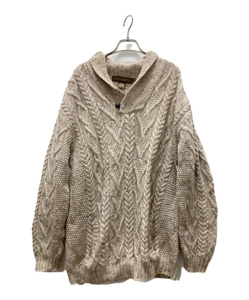 INIS CRAFTS（イニス クラフツ）inis crafts (イニス クラフツ) アイルランド製アランット ベージュ サイズ:XLの古着・服飾アイテム
