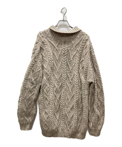 INIS CRAFTS（イニス クラフツ）inis crafts (イニス クラフツ) アイルランド製アランット ベージュ サイズ:XLの古着・服飾アイテム