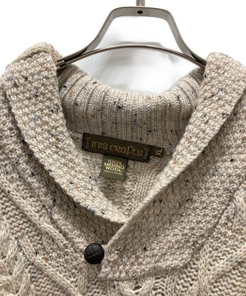 INIS CRAFTS（イニス クラフツ）inis crafts (イニス クラフツ) アイルランド製アランット ベージュ サイズ:XLの古着・服飾アイテム