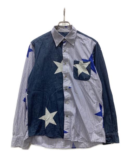 SOPHNET.（ソフネット）SOPHNET. (ソフネット) STAR MIX B.D SHIRT インディゴ サイズ:Mの古着・服飾アイテム