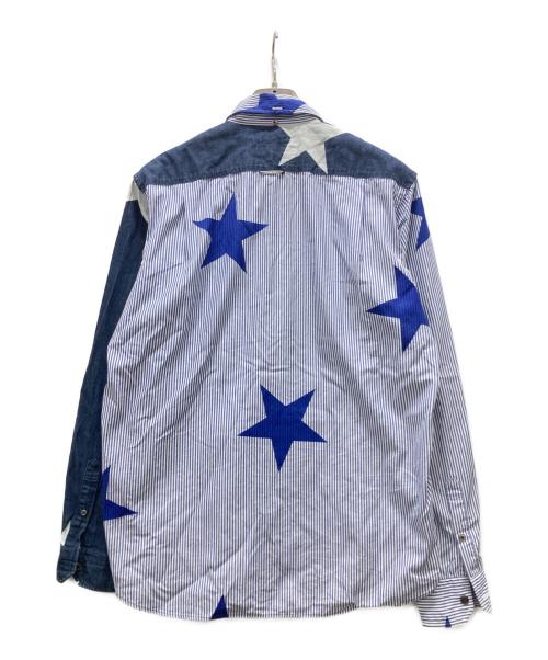 SOPHNET.（ソフネット）SOPHNET. (ソフネット) STAR MIX B.D SHIRT インディゴ サイズ:Mの古着・服飾アイテム