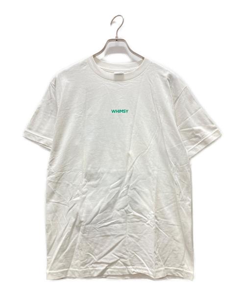 WHIMSY（ウィムジー）WHIMSY (ウィムジー) VANS (ヴァンズ) テープ ソックスプリントTシャツ ホワイト サイズ:Mの古着・服飾アイテム