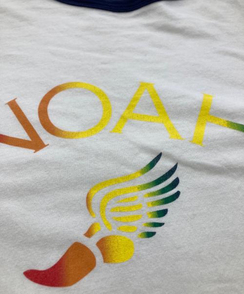 Noah（ノア）Noah (ノア) リンガーTシャツ ホワイト サイズ:Lの古着・服飾アイテム