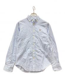 POLO RALPH LAUREN（ポロ・ラルフローレン）の古着「ストライプシャツ」｜スカイブルー